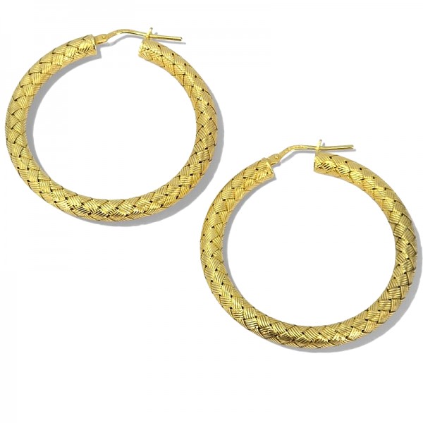 ΚΡΙΚΟΙ ΠΛΕΧΤΟΙ ΑΣΗΜΙ925 ΜΕ ΕΠΙΧΡΥΣΩΣΗ Κ18  4 CM