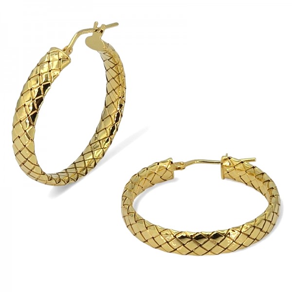 ΚΡΙΚΟΙ ΠΛΕΧΤΟΙ ΑΣΗΜΙ925 ΜΕ ΕΠΙΧΡΥΣΩΣΗ Κ18  4 CM