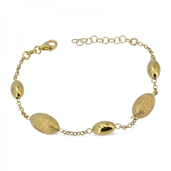 ΒΡΑΧΙΟΛΙ ΑΛΥΣΙΔΑ ΑΣΗΜΙ925 ΜΕ ΕΠΙΧΡΥΣΩΣΗ Κ18