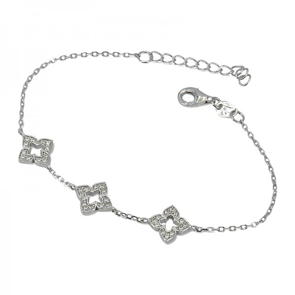 ΒΡΑΧΙΟΛΙ ΑΛΥΣΙΔΑ ΑΣΗΜΙ925 ΜΕ ΕΠΙΠΛΑΤΙΝΩΣΗ ΚΑΙ ΖΙΡΚΟΝ