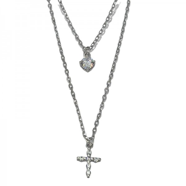 ΔΙΠΛΟ ΜΕΝΤΑΓΙΟΝ ΑΣΗΜΙ925 ΜΕ ΖΙΡΚΟΝ ΠΕΤΡΕΣ