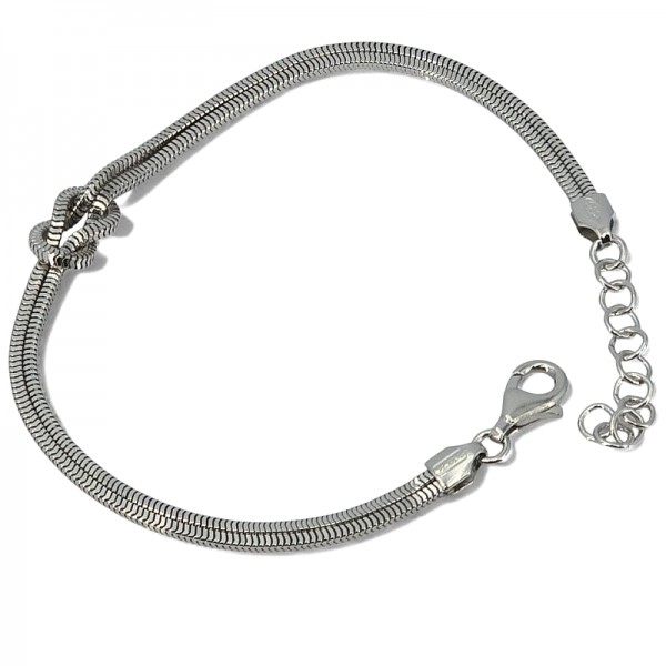 ΒΡΑΧΙΟΛΙ ΑΛΥΣΙΔΑ ΑΣΗΜΙ925 ΜΕ ΕΠΙΠΛΑΤΙΝΩΣΗ