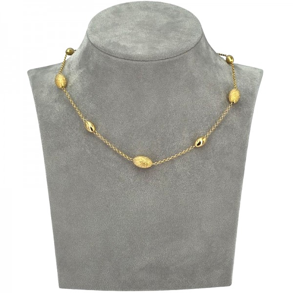 ΚΟΛΙΕ ΑΛΥΣΙΔΩΤΟ ΑΣΗΜΙ925 ΜΕ ΕΠΧΡΥΣΩΣΗ Κ18