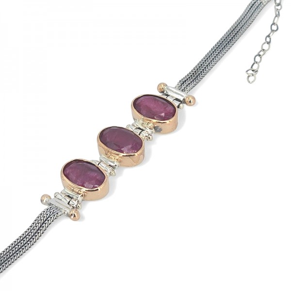 ΑΛΥΣΙΔΩΤΟ ΒΡΑΧΙΟΛΙ ΑΣΗΜΙ925 ΜΕ ΣΟΔΑΛΙΤΗ ΠΕΤΡΑ