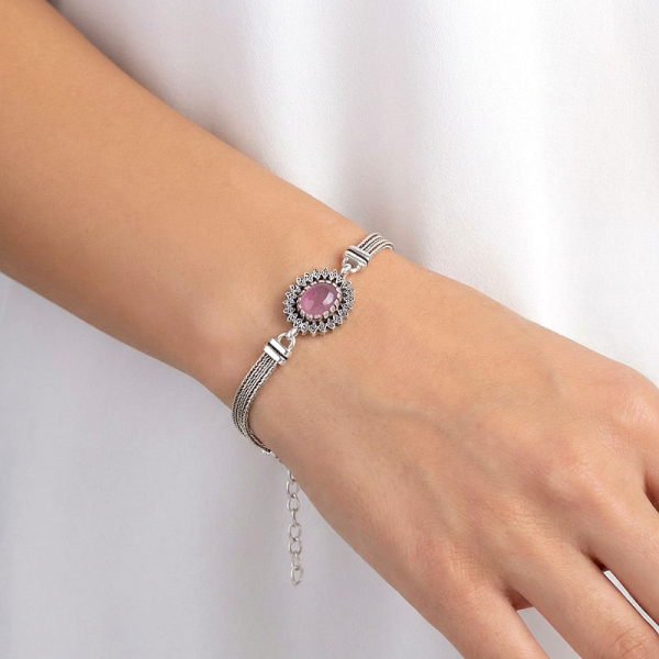 ΒΡΑΧΙΟΛΙ ΑΣΗΜΙ925 ΜΕ ΚΕΧΡΙΜΠΑΡΙ