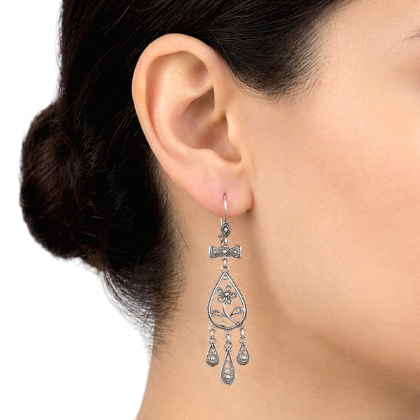 ΧΕΙΡΟΠΟΙΗΤΑ ΦΙΛΙΓΚΡΑΝ ΣΚΟΥΛΑΡΙΚΙΑ ΑΠΟ ΑΣΗΜΙ925 ΚΑΙ ZIΡKON ΠΕΤΡΑ