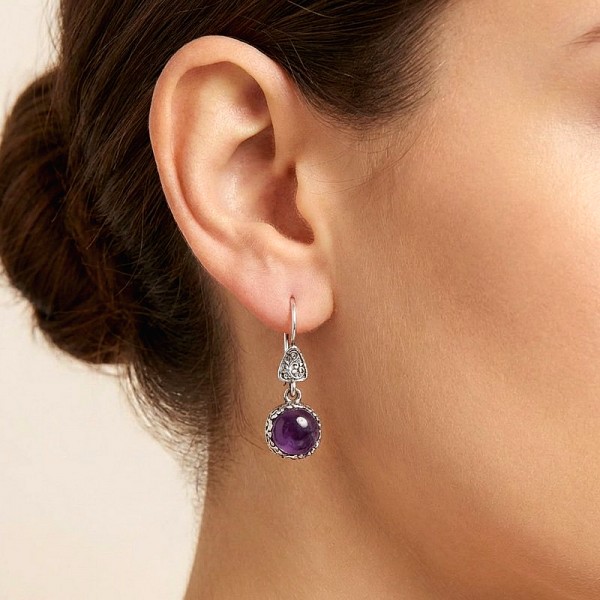 ΚΡΕΜΑΣΤΑ ΑΝΤΙΚΕ ΣΚΟΥΛΑΡΙΚΙΑ ΑΣΗΜΙ925 ΜΕ ΦΕΓΓΑΡΟΠΕΤΡΑ