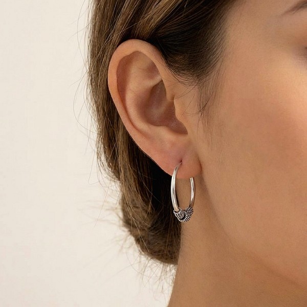 ΚΡΙΚΟΙ ΣΚΟΥΛΑΡΙΚΙΑ ΑΠΟ ΑΣΗΜΙ925  2,5 CM