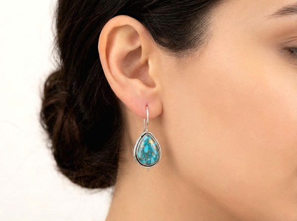 ΚΡΕΜΑΣΤΑ ΣΚΟΥΛΑΡΙΚΙΑ ΑΣΗΜΙ925 ΕΠΙΧΡΥΣΩΣΗ Κ18 ΜΕ ΚΕΧΡΙΜΠΑΡΙ