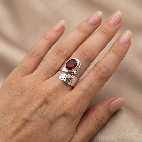 ΧΕΙΡΟΠΟΙΗΤΟ ΔΑΧΤΥΛΙΔΙ ΑΠΟ ΑΣΗΜΙ925 ΜΕ ΑΜΕΘΥΣΤΟ ΚΑΙ ΜΑΡΓΑΡΙΤΑΡΙ