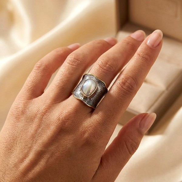 ΧΕΙΡΟΠΟΙΗΤΟ ΔΑΧΤΥΛΙΔΙ ΑΠΟ ΑΣΗΜΙ925 ΜΕ ΜΑΡΓΑΡΙΤΑΡΙ