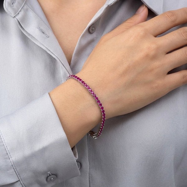 ΒΡΑΧΙΟΛΙ ΡΙΒΙΕΡΑ ΑΣΗΜΙ925 ΜΕ ΡΟΥΜΠΙΝΙ ΖΙΡΚΟΝ ΠΕΤΡΕΣ