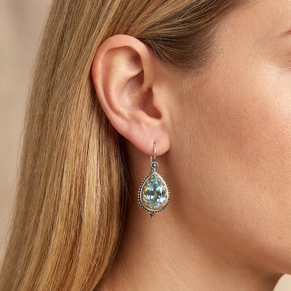 ΒΥΖΑΝΤΙΝΑ ΔΙΧΡΩΜΑ ΣΚΟΥΛΑΡΙΚΙΑ ΑΠΟ ΑΣΗΜΙ925 ΕΠΙΧΡΥΣΩΣΗ Κ18 ΚΑΙ ΖΙΡΚΟΝ ΠΕΤΡΑ