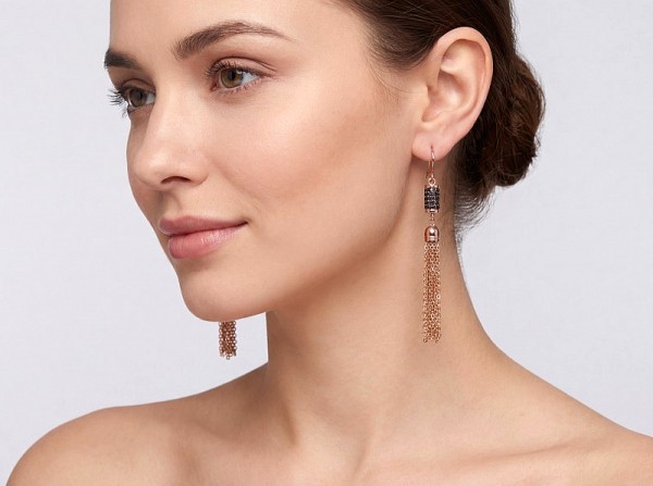 ΚΡΕΜΑΣΤΑ ΣΚΟΥΛΑΡΙΚΙΑ ΑΠΟ ΑΣΗΜΙ925 ΚΑΙ ΡΟΖ ΕΠΙΧΡΥΣΩΣΗ