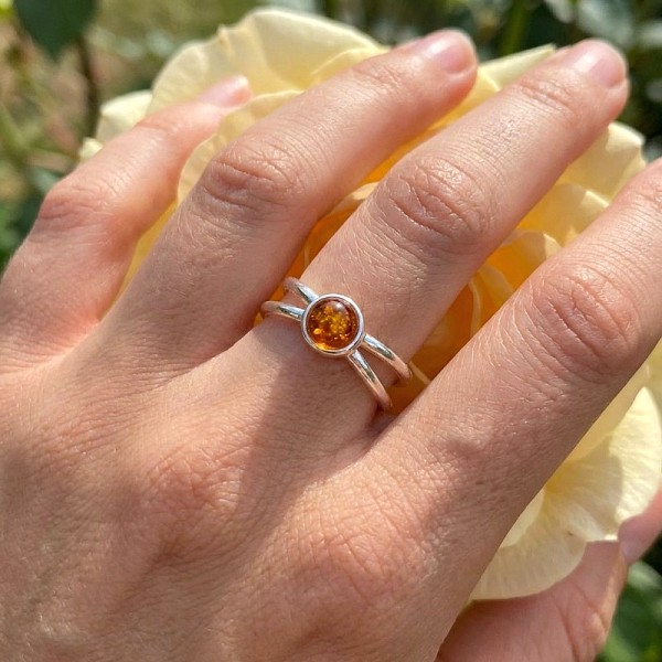 ΧΕΙΡΟΠΟΙΗΤΟ ΔΑΧΤΥΛΙΔΙ ΑΠΟ ΑΣΗΜΙ925 ΜΕ ΚΕΧΡΙΜΠΑΡΙ