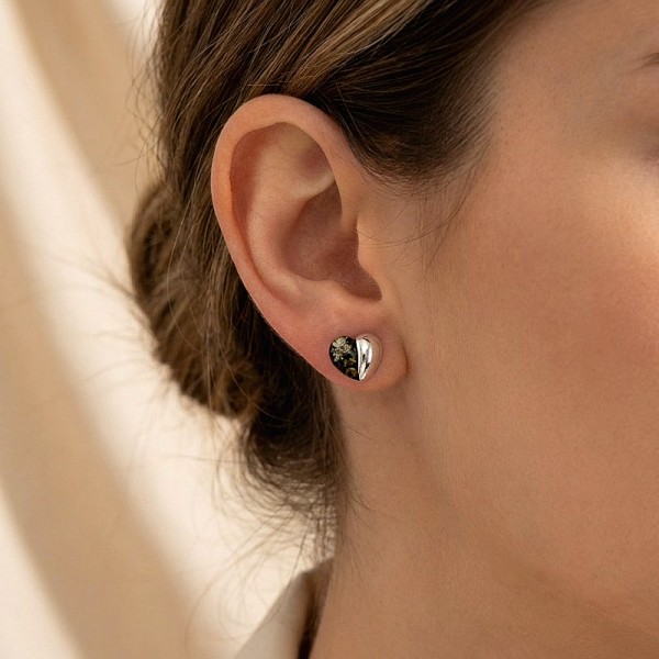 ΚΑΡΦΩΤΑ ΣΚΟΥΛΑΡΙΚΙΑ ΚΑΡΔΙΑ ΑΣΗΜΙ925 ΜΕ ΚΕΧΡΙΜΠΑΡΙ