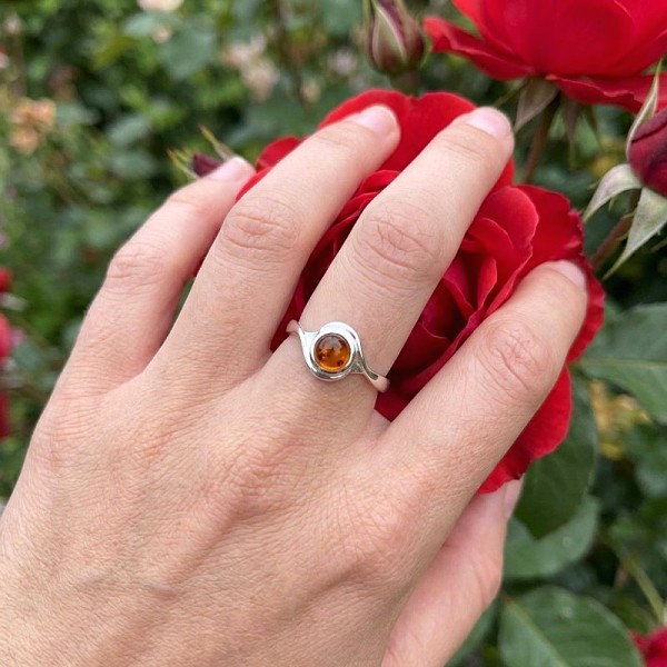 ΧΕΙΡΟΠΟΙΗΤΟ ΔΑΧΤΥΛΙΔΙ ΑΠΟ ΑΣΗΜΙ925 ΜΕ ΚΕΧΡΙΜΠΑΡΙ