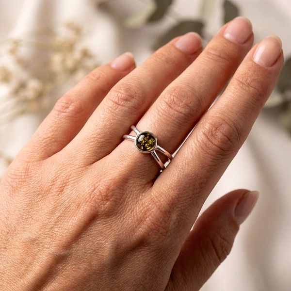 ΧΕΙΡΟΠΟΙΗΤΟ ΔΑΧΤΥΛΙΔΙ ΑΠΟ ΑΣΗΜΙ925 ΜΕ ΡΙΖΑ ΡΟΥΜΠΙΝΙ ΠΕΤΡΑ