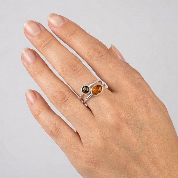 ΧΕΙΡΟΠΟΙΗΤΟ ΔΑΧΤΥΛΙΔΙ ΑΠΟ ΑΣΗΜΙ925 ΜΕ ΚΕΧΡΙΜΠΑΡΙ