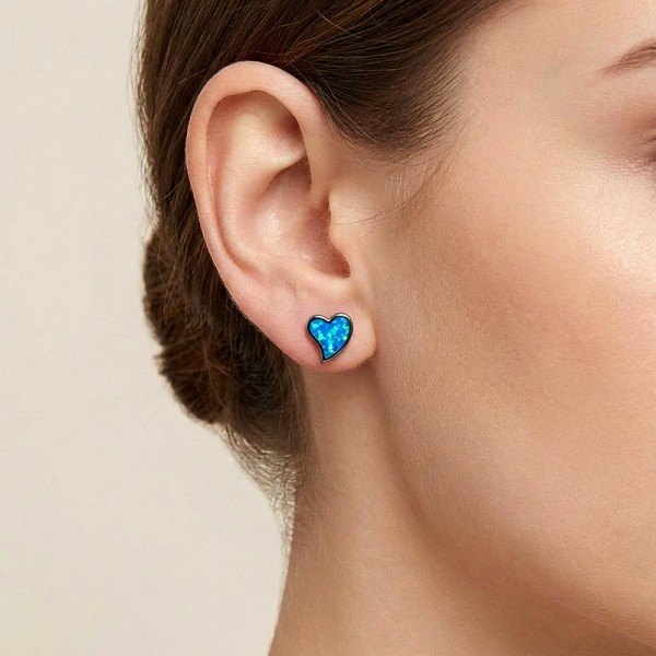 ΚΑΡΦΩΤΑ ΣΚΟΥΛΑΡΙΚΙΑ ΑΣΗΜΙ925 ΜΕ ΟΠΑΛ ΠΕΤΡΕΣ