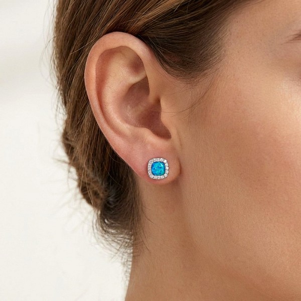 ΚΑΡΦΩΤΑ ΣΚΟΥΛΑΡΙΚΙΑ ΑΣΗΜΙ925 ΜΕ ΟΠΑΛ ΠΕΤΡΕΣ