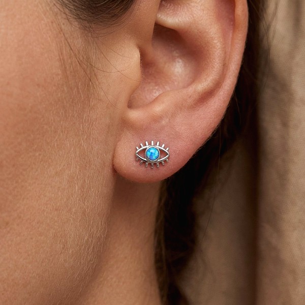 ΚΑΡΦΩΤΑ ΣΚΟΥΛΑΡΙΚΙΑ ΑΣΗΜΙ925 ΜΕ ΟΠΑΛ ΠΕΤΡΕΣ