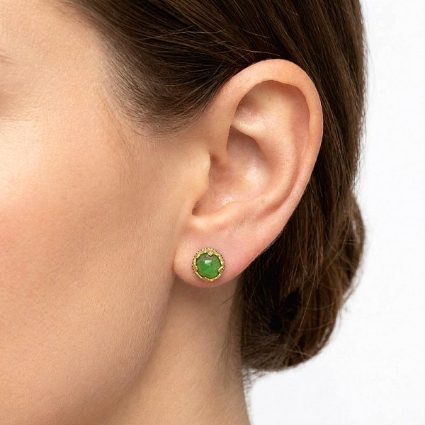 ΚΑΡΦΩΤΑ ΒΥΖΑΝΤΙΝΑ ΣΚΟΥΛΑΡΙΚΙΑ ΑΣΗΜΙ925 ΜΕ ΕΠΙΧΡΥΣΩΣΗ Κ18 ΚΑΙ ΦΙΛΝΤΙΣΙ ΠΕΤΡΕΣ