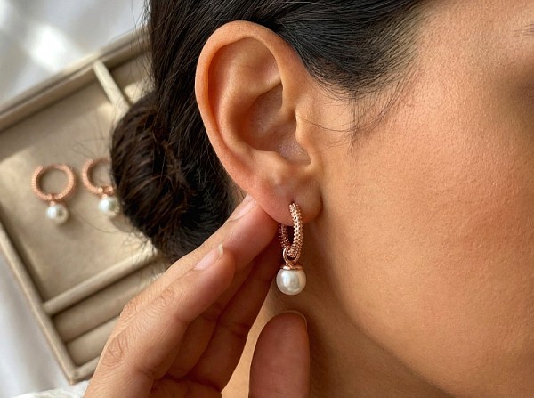 ΚΡΙΚΟΙ ΣΚΟΥΛΑΡΙΚΙΑ ΑΠΟ ΑΣΗΜΙ925 ΡΟΖ ΕΠΙΧΡΥΣΩΣΗ ΚΑΙ ΖΙΡΚΟΝ 1,2CM