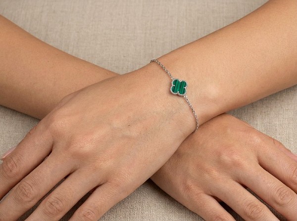 ΒΡΑΧΙΟΛΙ ΑΛΥΣΙΔΑ ΑΣΗΜΙ925 ΜΕ ΟΝΥΧΑ ΚΑΙ ΖΙΡΚΟΝ ΠΕΤΡΕΣ