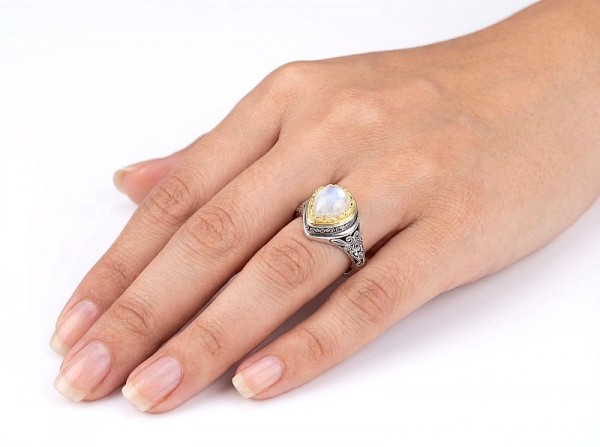 ΒΥΖΑΝΤΙΝΟ ΔΑΧΤΥΛΙΔΙ ΑΣΗΜΙ 925 ΜΕ ΜΑΡΓΑΡΙΤΑΡΙ ΚΑΛΛΙΕΡΓΕΙΑΣ