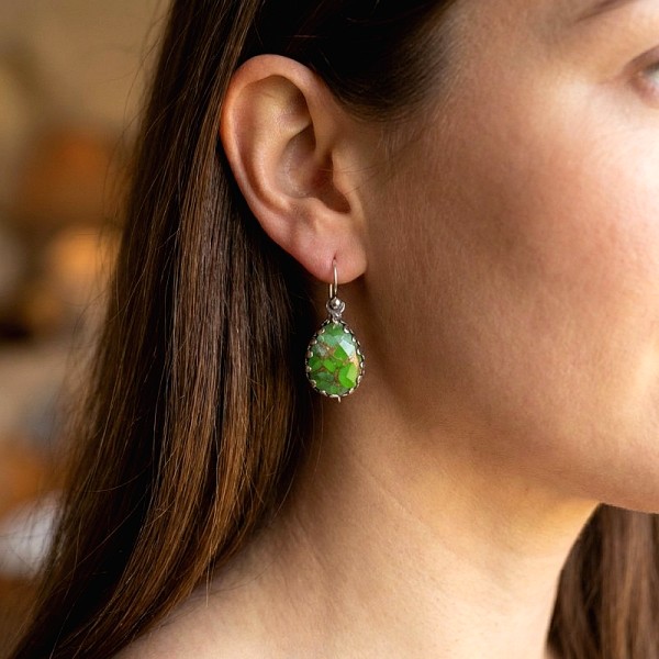 ΑΝΤΙΚΕ ΣΚΟΥΛΑΡΙΚΙΑ ΑΣΗΜΙ925 ΜΕ ΡΟΥΜΠΙΝΟΓΡΑΝΑΔΑ ΚΑΙ ΖΙΡΚΟΝ ΠΕΤΡΑ