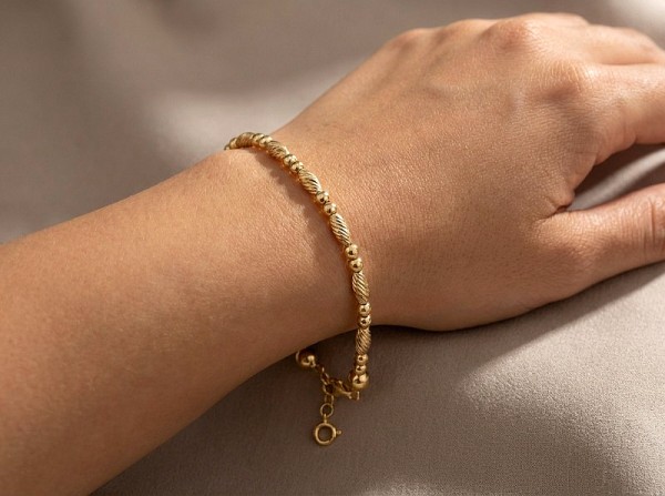 ΒΡΑΧΙΟΛΙ ΒΕΡΓΑ ΑΠΟ ΑΣΗΜΙ925 ΚΑΙ ΕΠΙΧΡΥΣΩΣΗ Κ18