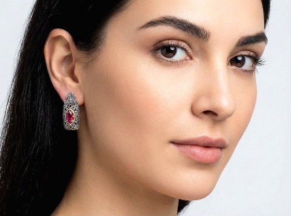 ΣΚΑΛΙΣΤΑ ΒΥΖΑΝΤΙΝΑ ΣΚΟΥΛΑΡΙΚΙΑ ΑΣΗΜΙ925 ΜΕ ΕΠΙΧΡΥΣΩΣΗ Κ18