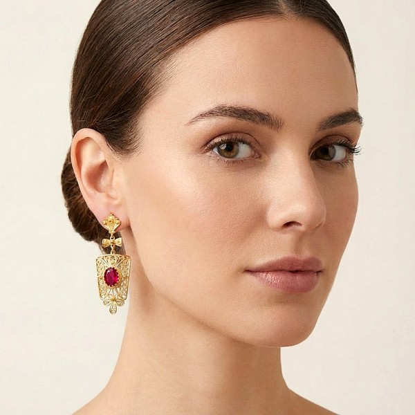 ΦΙΛΙΓΚΡΑΝ ΣΚΟΥΛΑΡΙΚΙΑ ΑΠΟ ΑΣΗΜΙ925 ΜΕ  ΜΠΛΕ ΖΙΡΚΟΝ ΠΕΤΡΑ