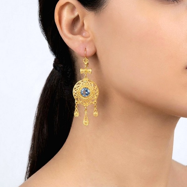 ΚΡΕΜΑΣΤΑ ΦΙΛΙΓΚΡΑΝ ΧΕΙΡΟΠΟΙΗΤΑ ΣΚΟΥΛΑΡΙΚΙΑ ΑΠΟ ΑΣΗΜΙ925 ΚΑΙ ΖΙΡΚΟΝ ΠΕΤΡΑ