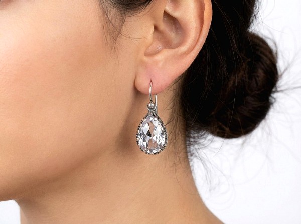 ΑΝΤΙΚΕ ΣΚΟΥΛΑΡΙΚΙΑ ΑΣΗΜΙ925 ΜΕ SWAROVSKI