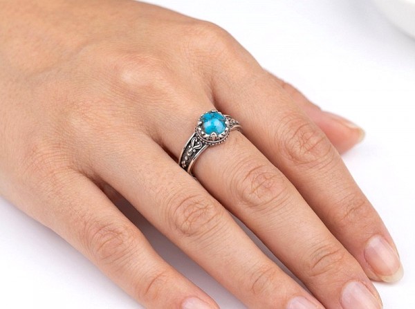 ΒΥΖΑΝΤΙΝΟ ΔΑΧΤΥΛΙΔΙ ΑΣΗΜΙ925 ΜΕ ΕΠΙΧΡΥΣΩΣΗ Κ18 ΖΙΡΚΟΝ ΚΑΙ ΓΡΑΝΑΔΑ