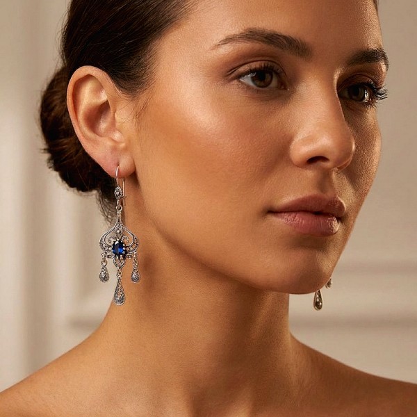 ΚΡΕΜΑΣΤΑ ΦΙΛΙΓΚΡΑΝ ΧΕΙΡΟΠΟΙΗΤΑ ΣΚΟΥΛΑΡΙΚΙΑ ΑΠΟ ΑΣΗΜΙ925 ΚΑΙ ΡΟΥΜΠΙΝΟΓΡΑΝΑΔΑ ΠΕΤΡΑ