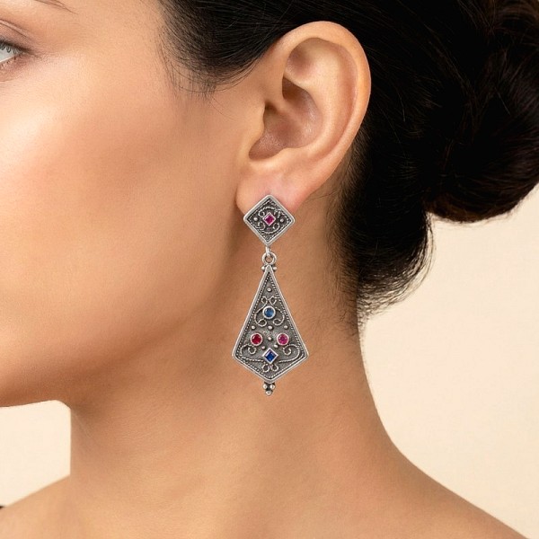 ΧΕΙΡΟΠΟΙΗΤΑ ΚΡΕΜΑΣΤΑ ΣΚΟΥΛΑΡΙΚΙΑ ΑΠΟ ΑΣΗΜΙ925 ΜΕ ΓΡΑΝΑΔΑ ΚΑΙ ΖΙΡΚΟΝ ΠΕΤΡΕΣ