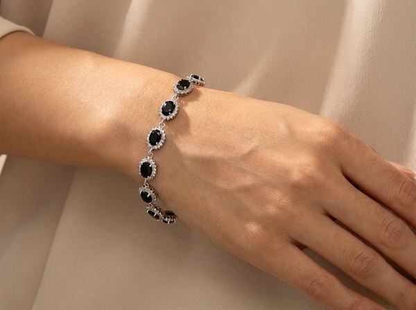 ΒΡΑΧΙΟΛΙ ΡΙΒΙΕΡΑ ΑΣΗΜΙ925 ΕΠΙΠΛΑΤΙΝΩΜΕΝΟ ΜΕ ΖΙΡΚΟΝ