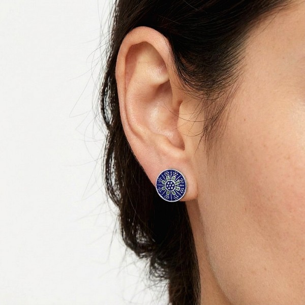 ΚΑΡΦΩΤΑ ΣΚΟΥΛΑΡΙΚΙΑ ΑΣΗΜΙ925 ΜΕ ΣΟΥΛΤΑΝΙΤΗ ΠΕΤΡΑ