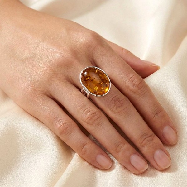 ΧΕΙΡΟΠΟΙΗΤΟ ΔΑΧΤΥΛΙΔΙ ΑΠΟ ΑΣΗΜΙ925 ΜΕ ΚΕΧΡΙΜΠΑΡΙ