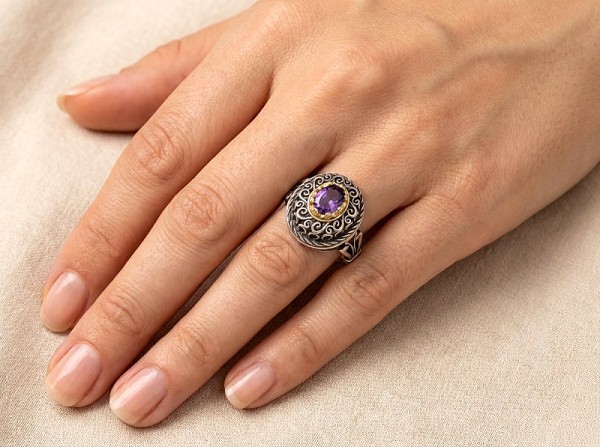 ΣΕΙΡΕ ΧΕΙΡΟΠΟΙΤΟ ΔΑΧΤΥΛΙΔΙ ΑΠΟ ΑΣΗΜΙ925 ΜΕ ΖΙΡΚΟΝ ΠΕΤΡΕΣ