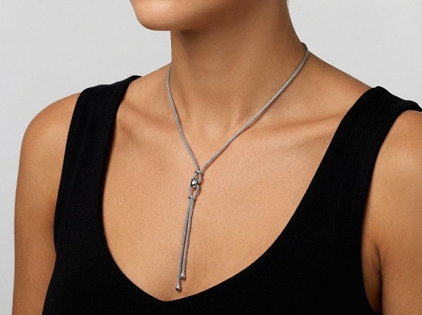 ΑΛΥΣΙΔΩΤΟ ΚΟΛΙΕ ΑΣΗΜΙ925 ΜΕ ΕΠΙΠΛΑΤΙΝΩΣΗ