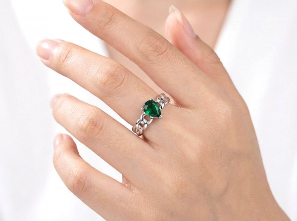 ΧΕΙΡΟΠΟΙΗΤΟ ΔΑΧΤΥΛΙΔΙ ΑΠΟ ΑΣΗΜΙ925 ΜΕ ΕΠΙΠΛΑΤΙΝΩΣΗ