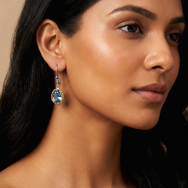 ΚΡΕΜΑΣΤΑ ΒΥΖΑΝΤΙΝΑ ΣΚΟΥΛΑΡΙΚΙΑ ΑΣΗΜΙ925 ΚΑΙ ΕΠΙΧΡΥΣΩΣΗ Κ18