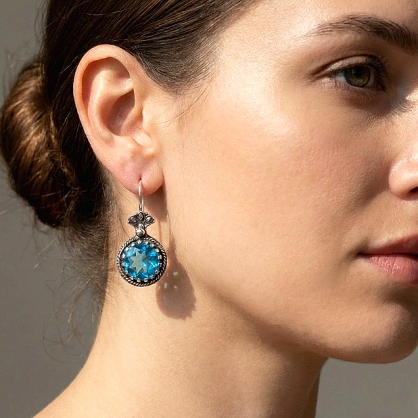 ΑΝΤΙΚΕ ΚΡΕΜΑΣΤΑ ΣΚΟΥΛΑΡΙΚΙΑ ΑΣΗΜΙ925 ΜΕ ΚΟΡΝΕΟΛΗ ΠΕΤΡΑ