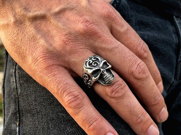 ΑΝΔΡΙΚΟ ΔΑΧΤΥΛΙΔΙ ΝΕΚΡΟΚΕΦΑΛΗ ΑΠΟ ΑΣΗΜΙ925