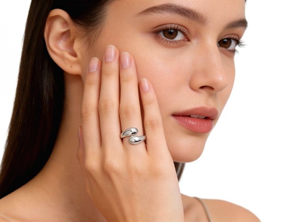 ΧΕΙΡΟΠΟΙΗΤΟ ΔΑΧΤΥΛΙΔΙ ΑΠΟ ΑΣΗΜΙ925 ΜΕ ΕΠΙΠΛΑΤΙΝΩΣΗ