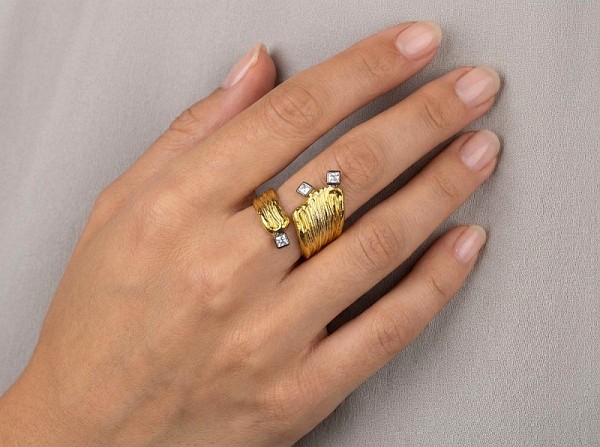 ΧΕΙΡΟΠΟΙΗΤΟ ΔΑΧΤΥΛΙΔΙ ΑΠΟ ΑΣΗΜΙ925 ΕΠΙΧΡΥΣΩΣΗ Κ18 ΚΑΙ ΜΠΛΕ ΖΙΡΚΟΝ